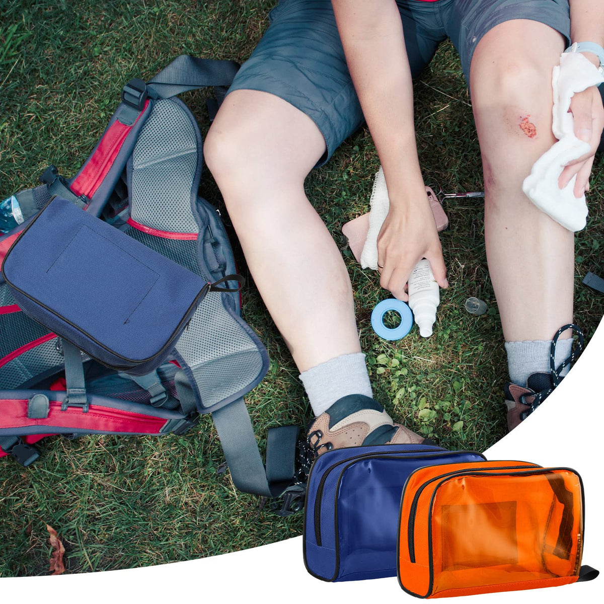 5 Pcs 5 Colors First Aid Kit Bag Empty Emergency Medical Kit