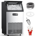 Commercial Ice Maker Machine 100Lbs/24H, Stainless Steel Undercounter Ice Maker with 33Lbs Storage Capacity