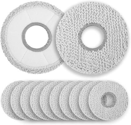12-Pack Washable Mop Pads Replacement Compatible with ECOVACS DEEBOT X5 Pro/X2/X1/T50/T30S/T20/N30 Omni Series