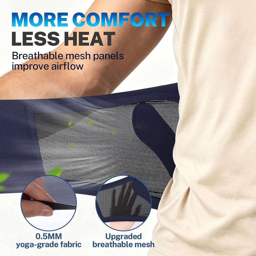 0.5mm Ultra Thin Back Brace for Women & Men, Breathable Mesh