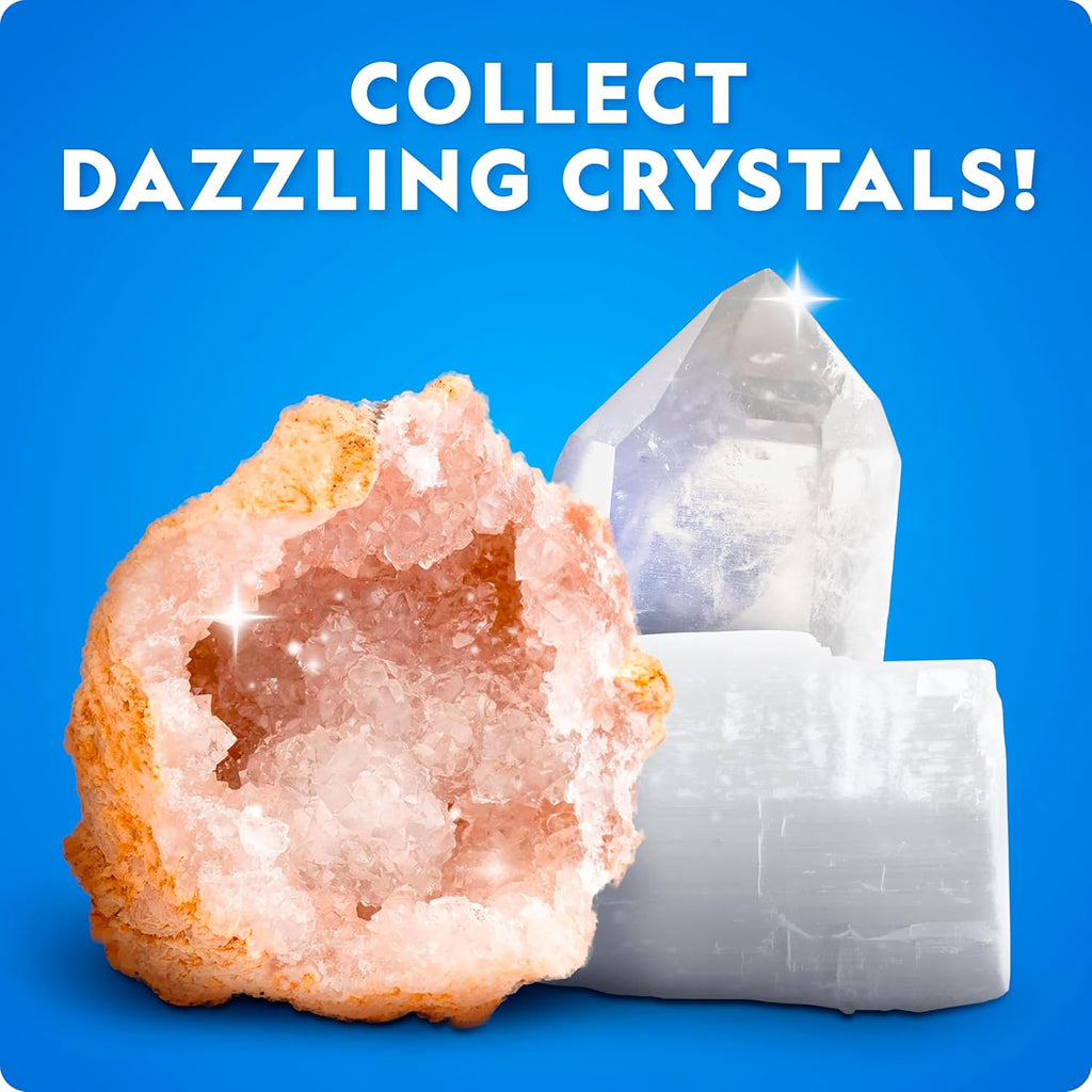 National Geographic Rock Collection Box & Rocks and Minerals Expert Book | Real Gemstones, Crystals & Minerals