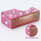Rhinestone Pink Tape Dispenser, Refill 1 Inch Core, 4.8x2.6x1.7 in
