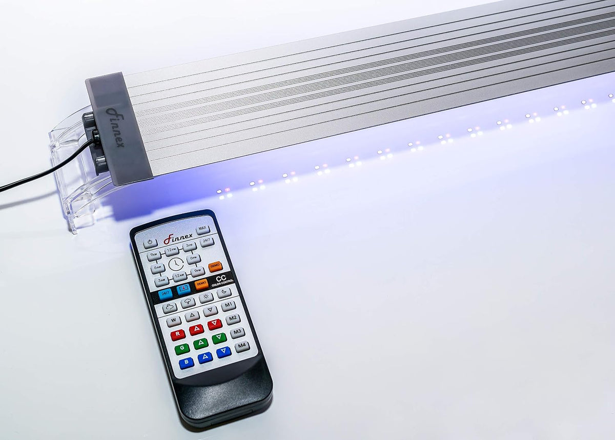 Planted Plus True 24/7 + HLC Aquarium LED Light, Automated Full Spectrum Fish Tank Light, True 660nm Deep Red Plant