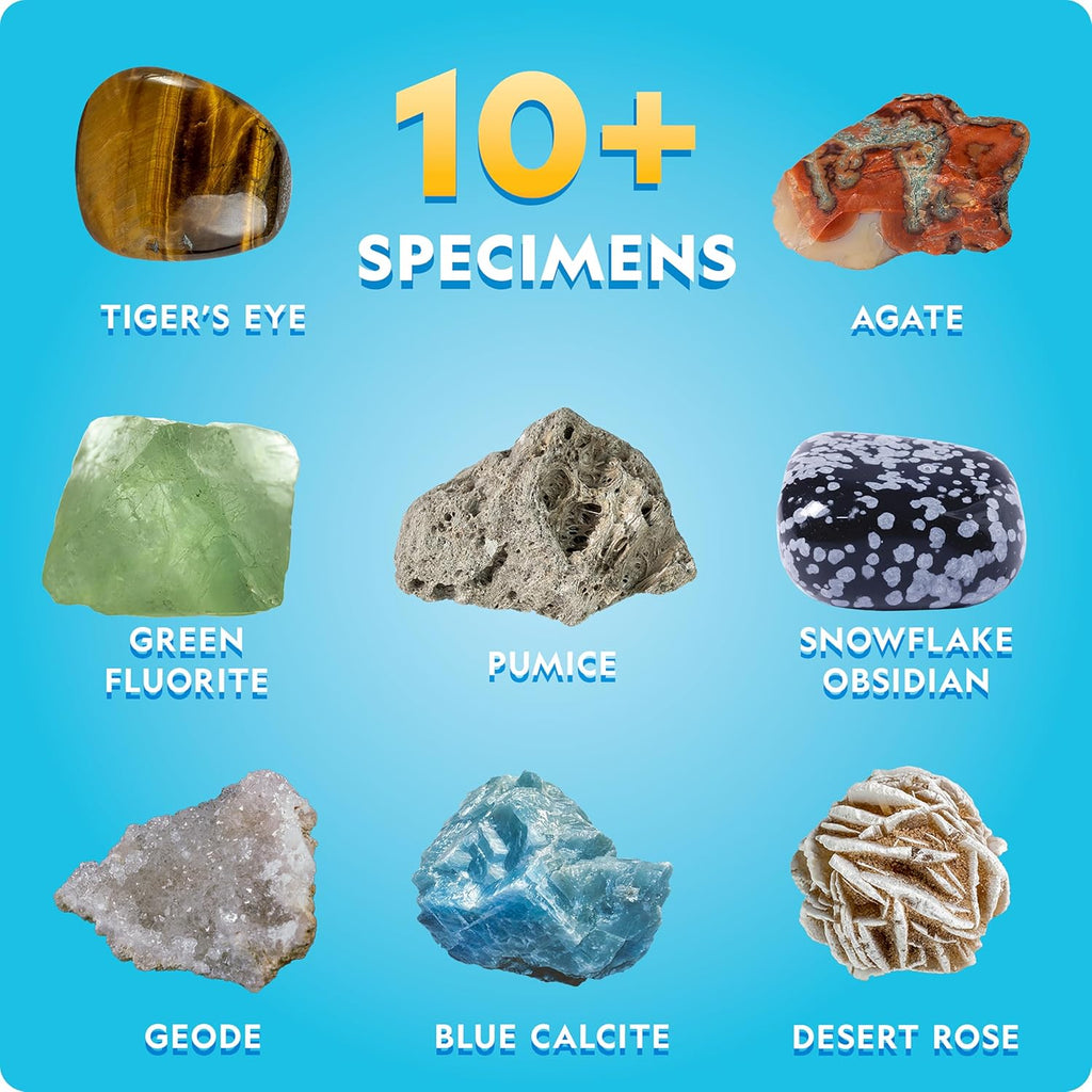 National Geographic Earth Science Kit with 100+ Activities for Kids 8-12 | Crystal Growing, Volcano Experiments, Rock
