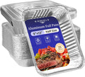 MARLCOA 9x13 Aluminum Pans with Lids (25 Pack) - Disposable Foil Half Pans