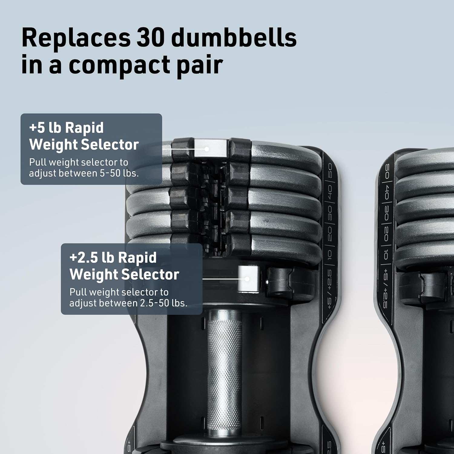 Select-a-Weight Adjustable Dumbbells