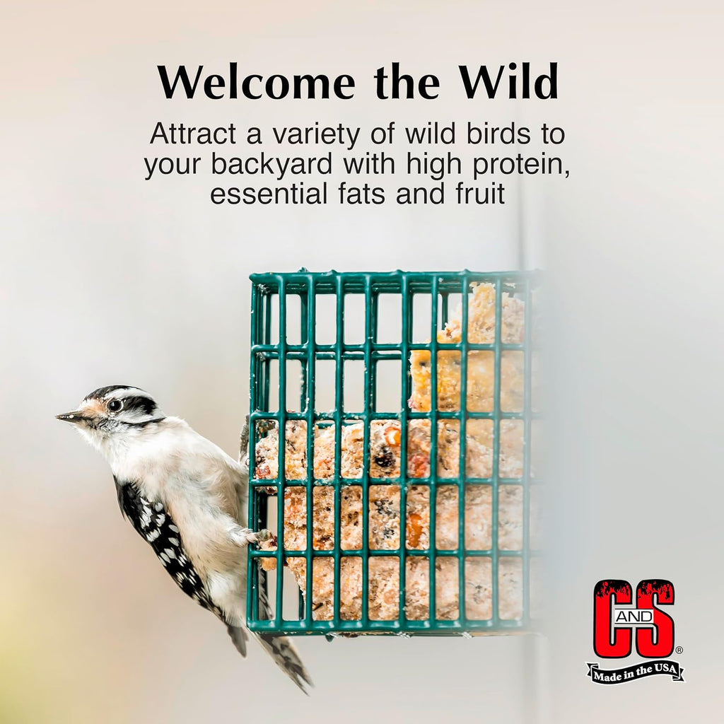 Suet Variety Value Pack, Peanut Delight Dough & Berry Treat, Wild Bird Food, Year Round Source of Energy for Birds