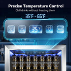 130 Can Beverage Refrigerator, 3.2 Cu.Ft Mini Fridge Beverage Cooler