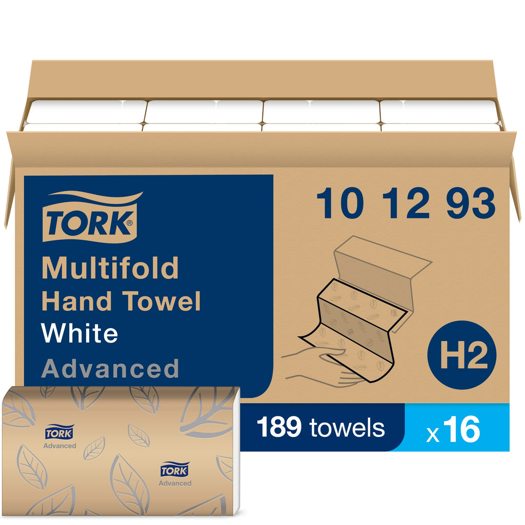 Xpress Soft Multifold Hand Towel White, 16 Packs x 189 Towels, 101293