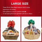 Shrink Wrap Bags for Gift Baskets, 12Pack 32x40 Inch Clear plastic wrapping