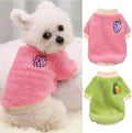 XXS Dog Sweaters for Small Dogs Girl, 2 Pack Warm Fleece Dog Sweater for Winter, Cute Puppy Clothes Small Doggie Coat