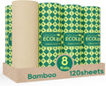 Bamboo Paper Towels, 8 Rolls, 2 Ply 120 Sheets, Nature