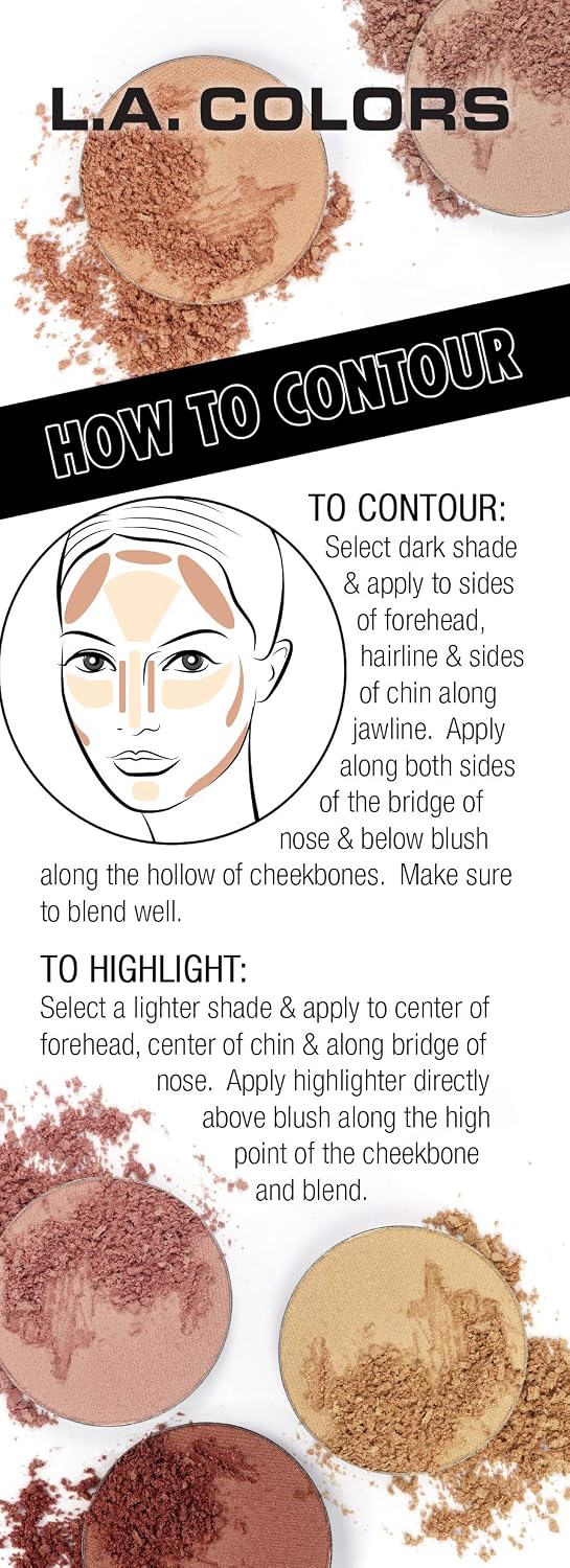 I Heart Makeup Contour Palette, Medium-Deep, 1.04 Ounce