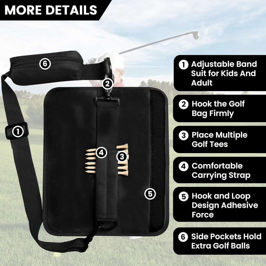 Golf Club Bag Mini Lightweight for Men Women, Portable Driving Range Training Carrier Case with/Without Ball Pouch
