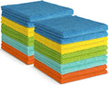 Microfiber Cleaning Cloth, 20PK, Soft Absorbent Rags, Microfiber Towels for Cars, Kitchen Towels, Dusting Cloth for