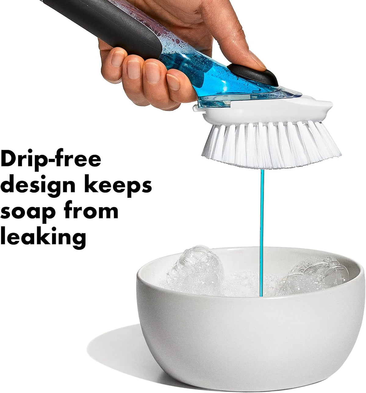 Good Grips SOAP Dispensing Dish Brush Storage Set