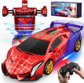 Spider Transform RC Cars Toys with Eye & Underbody Lights, 2.4GHz Remote Control Car One-Button Deformation, Fast