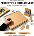 Thin 22pt Chipboard Sheets 8.5 x 11, 150 Kraft Cardboard for Crafts