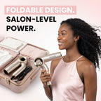 Ionic Hair Dryer (Foldable) with Diffuser, Perfect for Travel