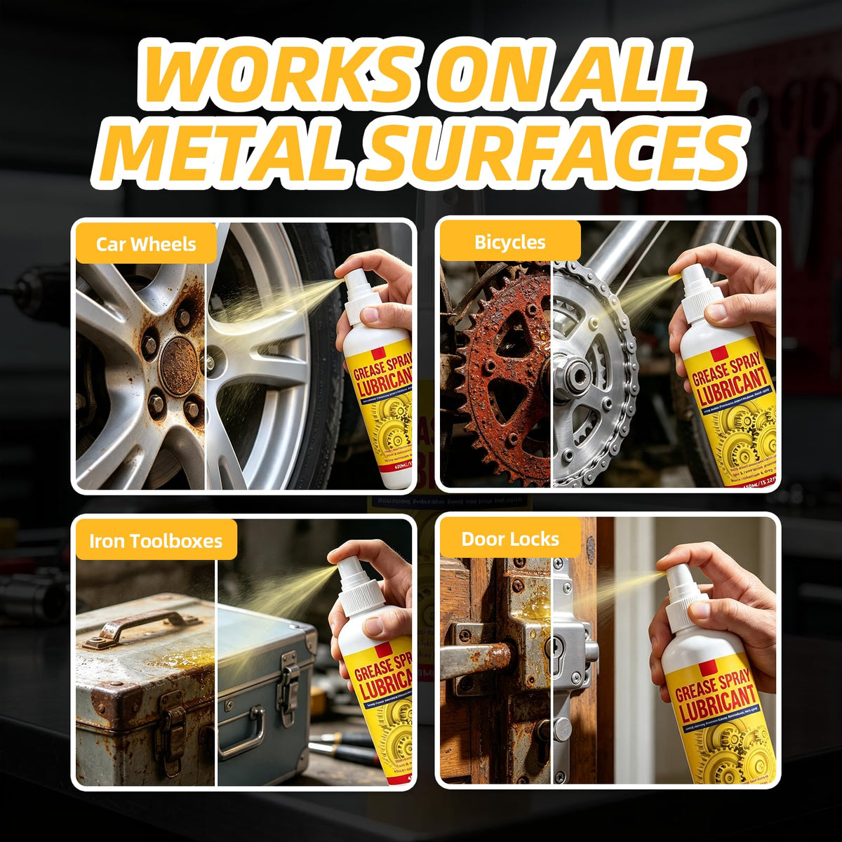 Rust Remover for Metal, Rust Removal Lubricant Spray