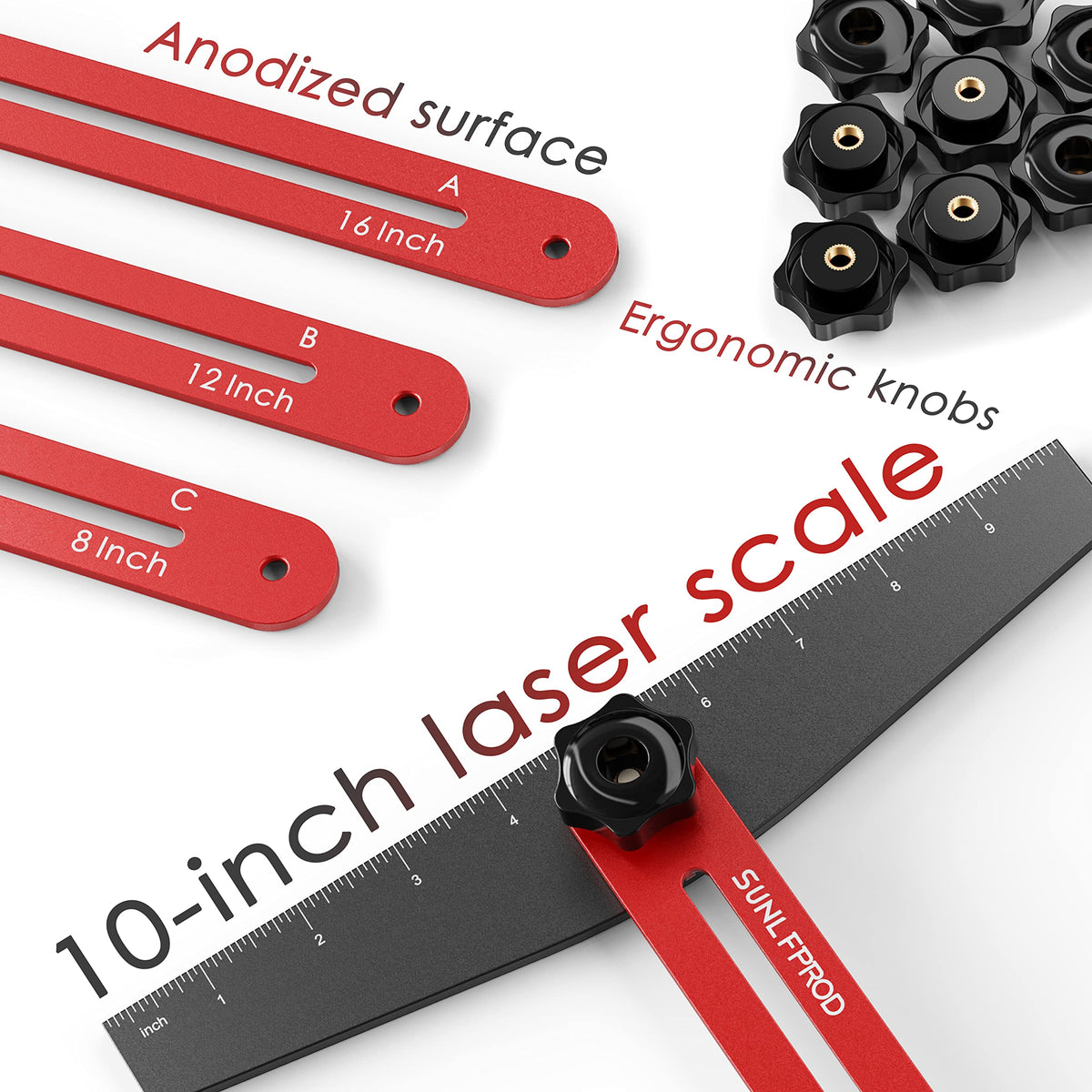 Stair Tread Template Tool - Solid Stair Tread Gauge, Tool for Stair