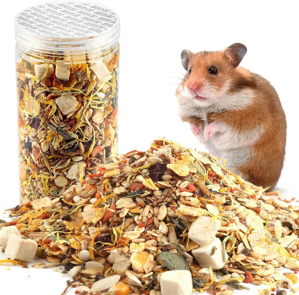 Gourmet Hamster & Gerbil Food, Dry Food for Hamsters-Supports Healthy Digestion and Healthy Teeth Unique Edible