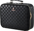 Makeup Bag with LED Lighted Mirror 12.2 IN Travel Makeup Bag Adjustable Brightness in 3 Colors Cosmetic Organizer