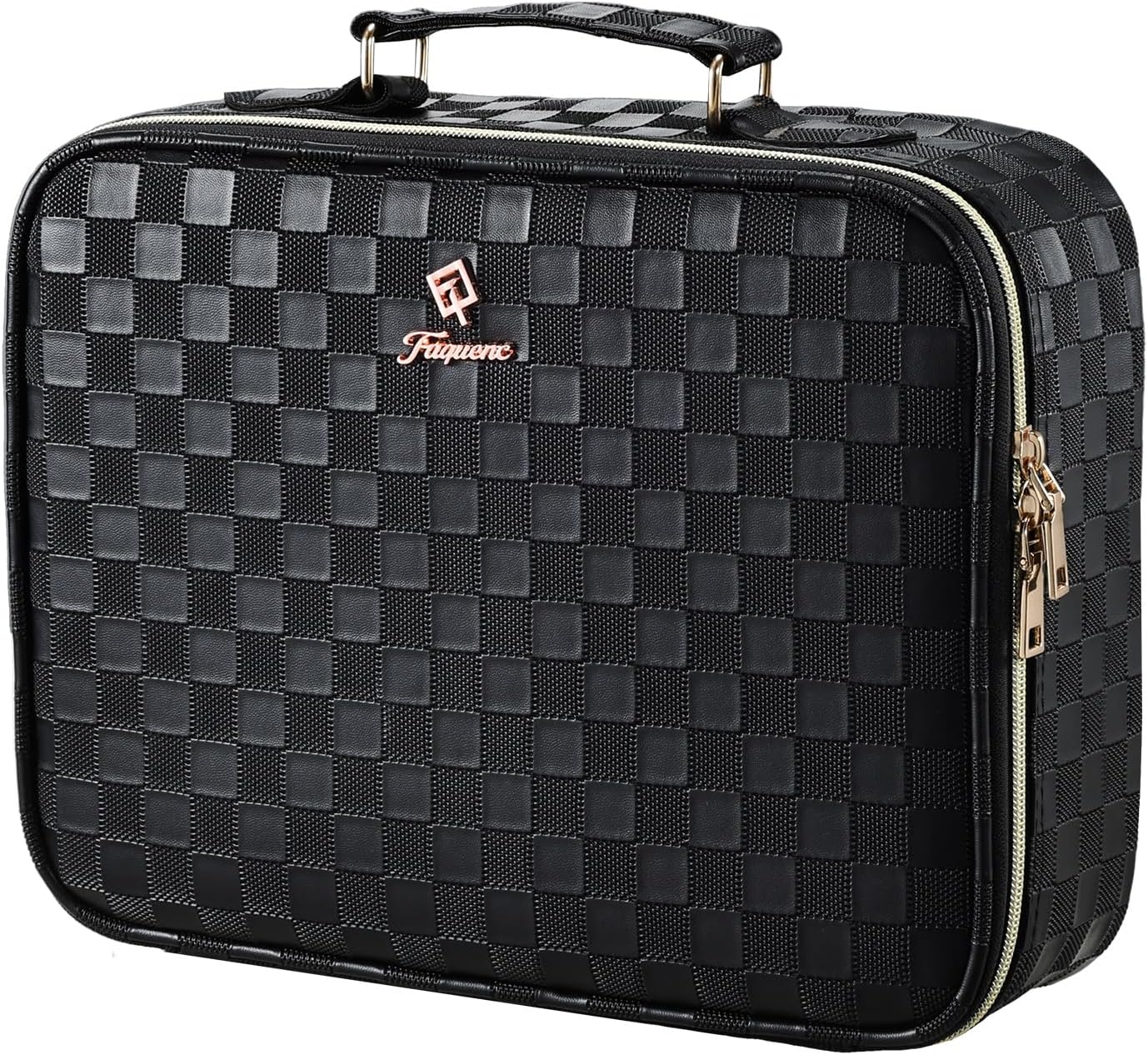 Makeup Bag with LED Lighted Mirror 12.2 IN Travel Makeup Bag Adjustable Brightness in 3 Colors Cosmetic Organizer