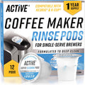 K-Cup Compatible Keurig Cleaning Pods - Quick-Rinse Cleaners for Single Serve Coffee Machine, 12 Month Coffee Maker