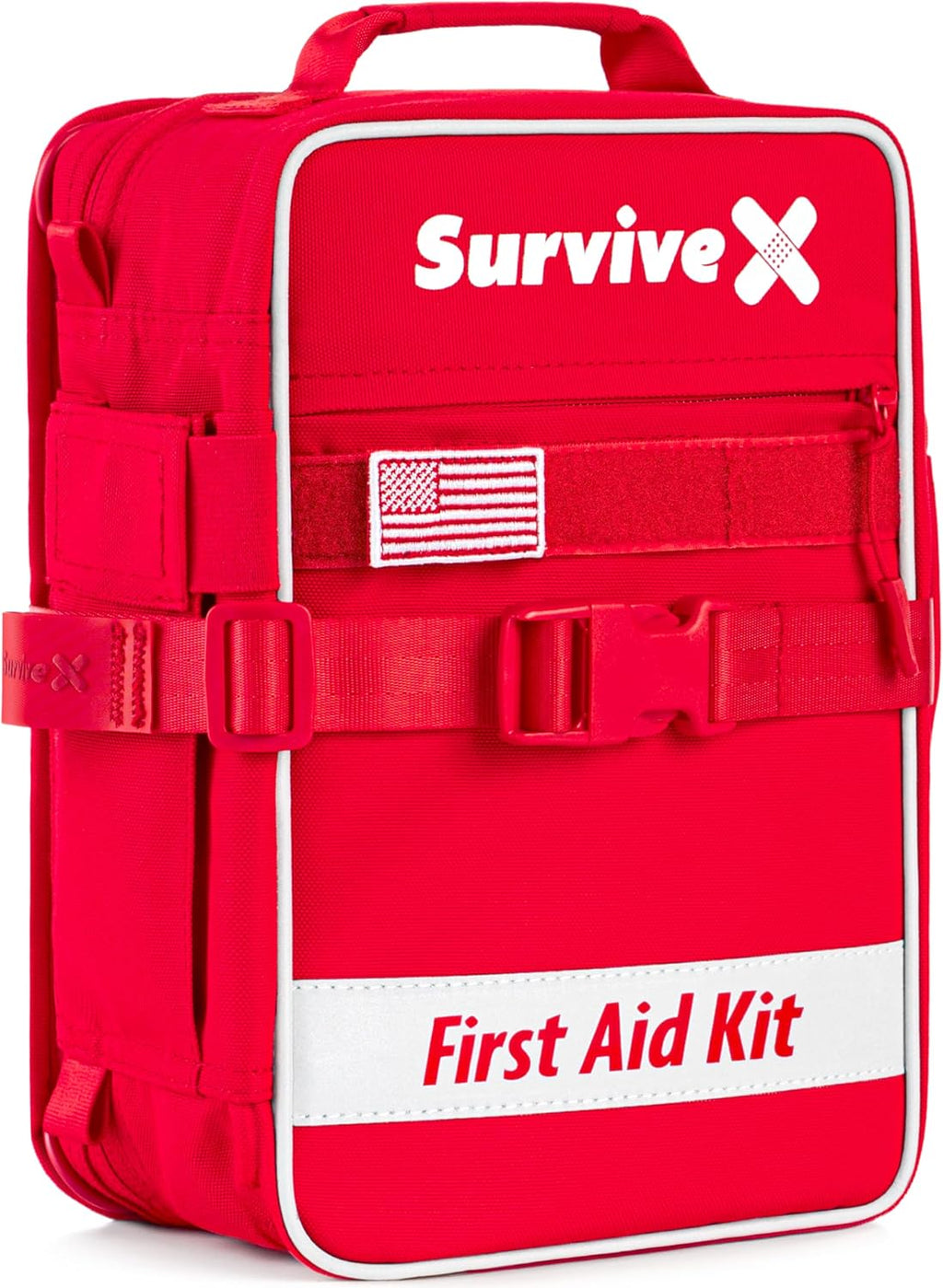 Large First Aid Kit for Car, Travel & Home - Emergency Kit for Hiking, Camping, Backpacking and Outdoors - Includes