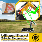 Mini Excavator Hydraulic Thumb for Typhon & AGT Excavators, 2Pcs L-Bracket