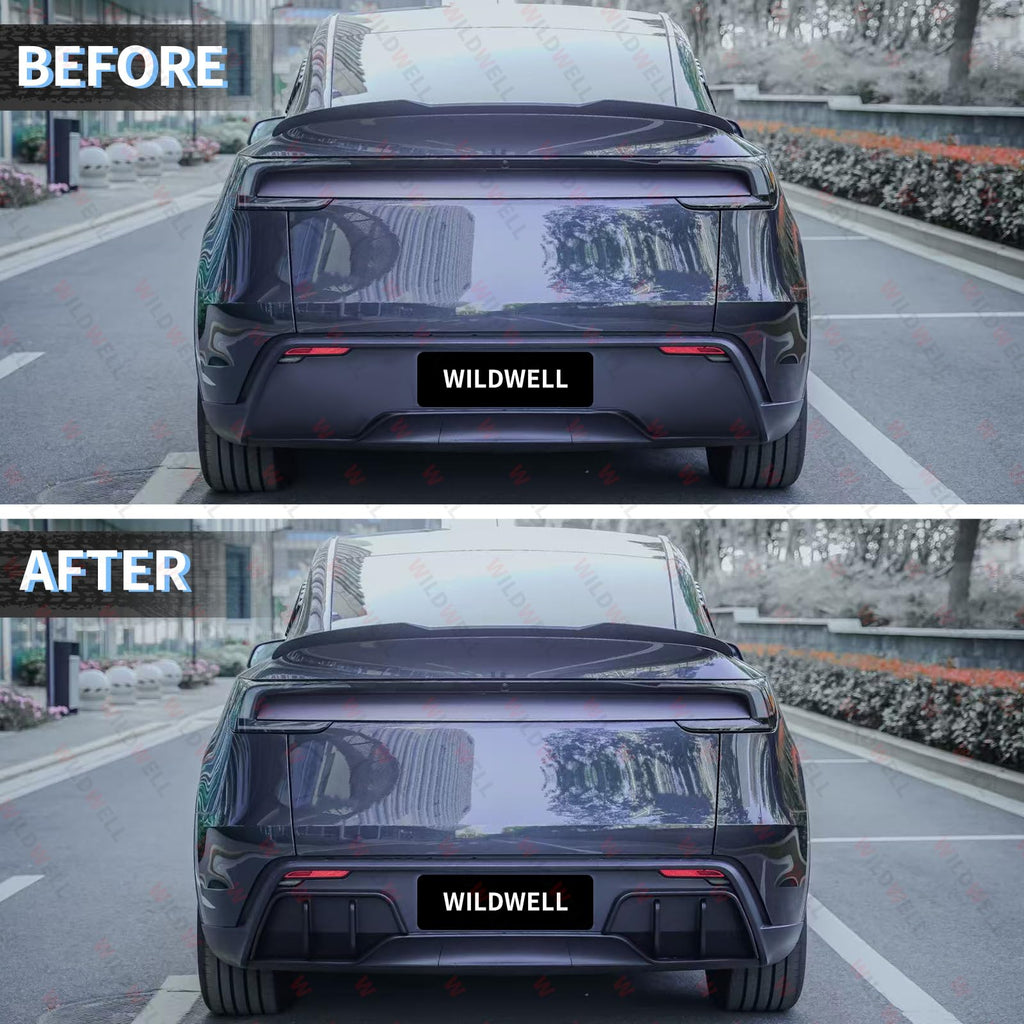 WildWell Rear Diffuser Lip Compatible with 2025-2026 Tesla Model Y Juniper