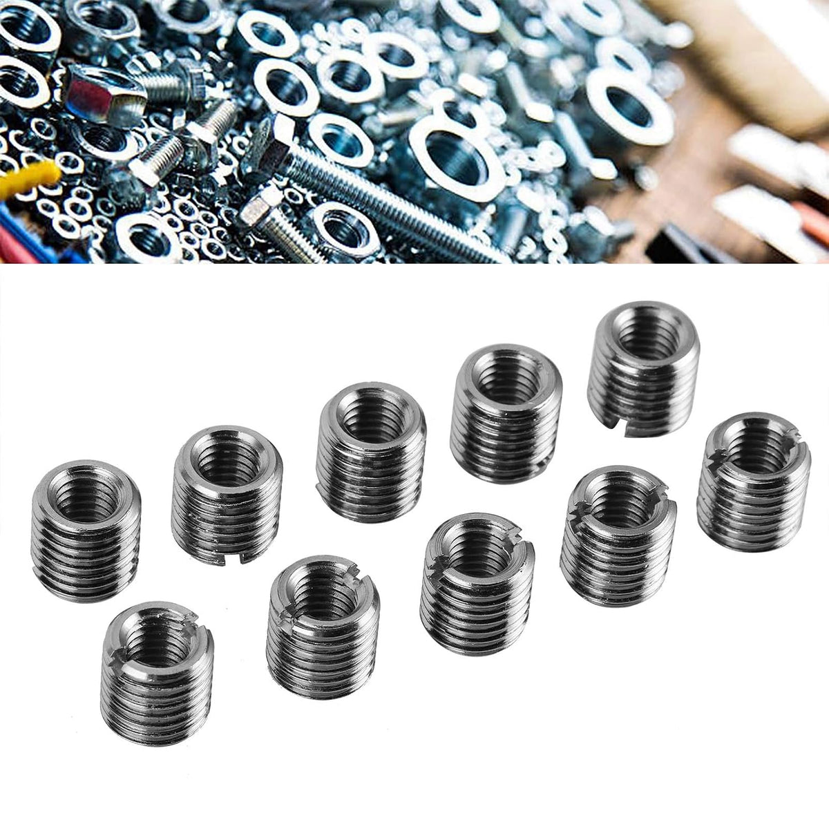 BORDSTRACT 10Pcs Self Tapping Thread Insert