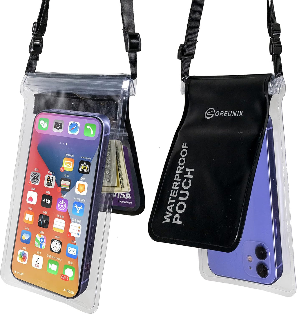 Waterproof Phone Pouch [2-Pack], Waterproof Case Dry Bag for iPhone 17/16 Pro MAX Samsung Galaxy S25/S24 Ultra