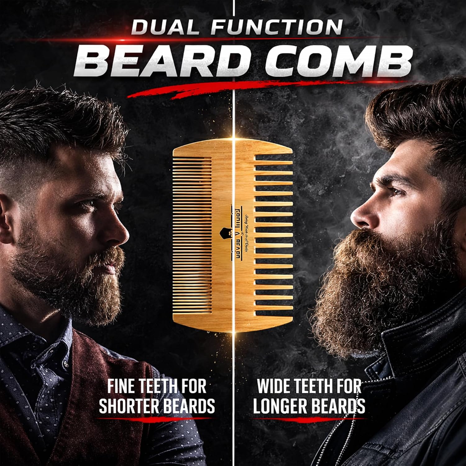 Beard Brush, Beard Comb, Beard Oil, & Beard Balm Grooming Kit for Men's Care, Travel Facial Hair Set for Growth