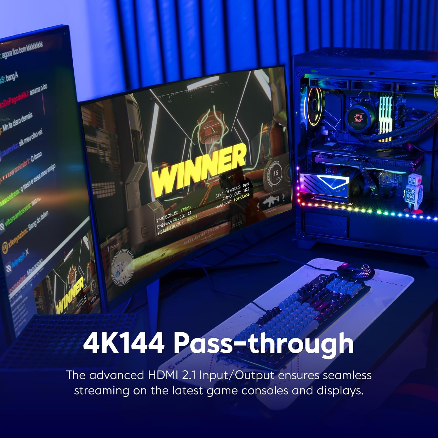 HDMI 2.1 Internal PCIe Capture Card for Streaming and Recording 4K60 with Ultra-Low Latency on PS5, PS4 Pro, Xbox