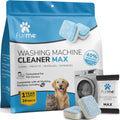 Washing Machine Cleaner MAX Tablets for Pet Owners – 24 Pack Deep Cleaning Descaler for HE Front & Top Load Washers –
