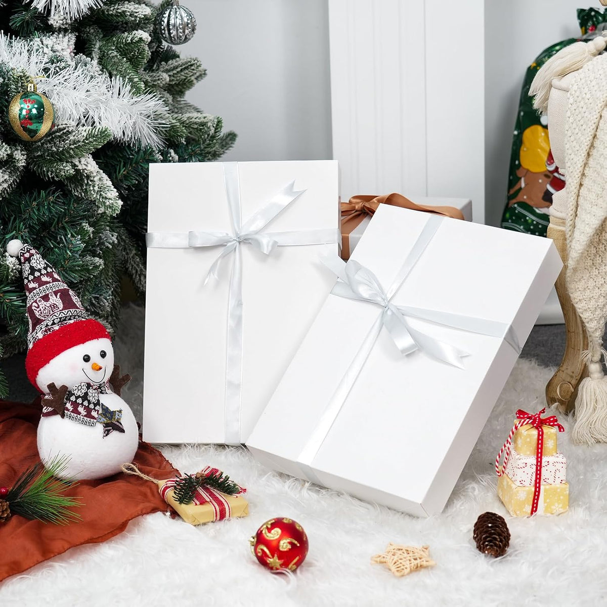 16pcs Gift Boxes with Lids for Presents,14x9.5x2in Robe Boxes