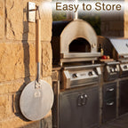 9-Inch Aluminum Turning Pizza Peel, Detachable Handle