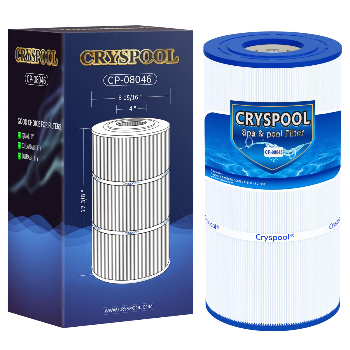 08046 Pool Filter Cartridge Compatible with Hayward C900, CX900RE