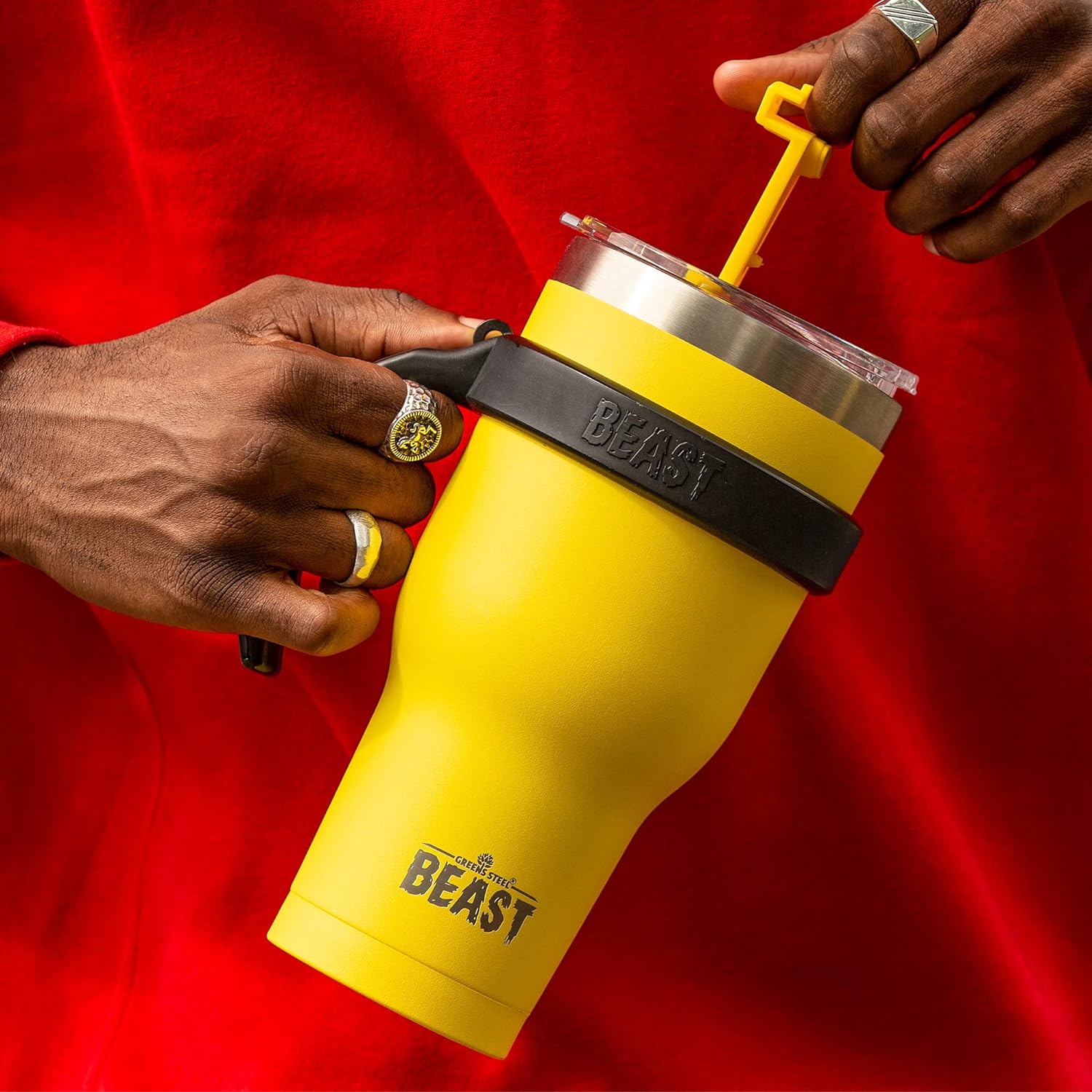 Handle for 40 oz Beast Tumbler Only (Not for Stanley/YETI) | Anti Slip Beast Cup Holder | Tumbler Accessories |