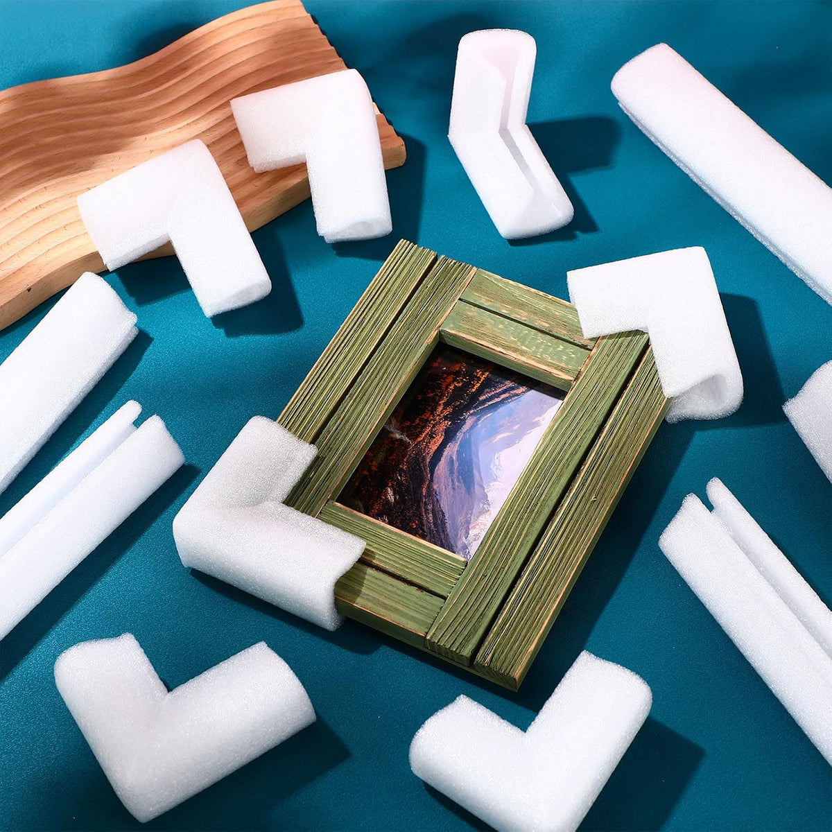 40 Pcs Foam Corner Protectors for TV Moving Mirror Shipping, White