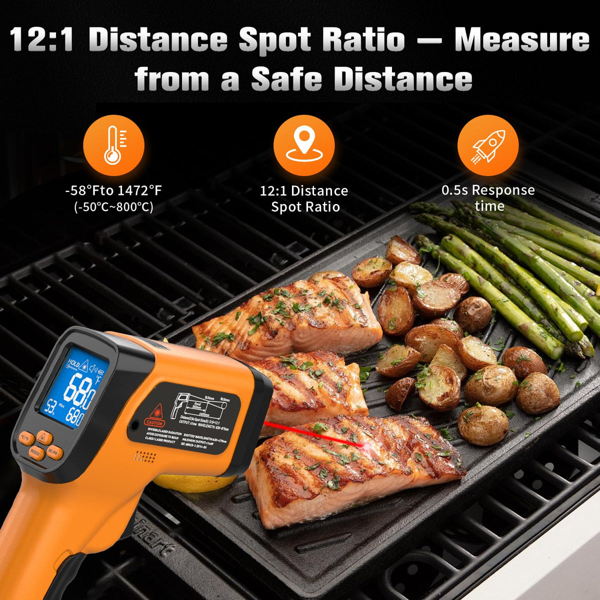 Surpeer Infrared Thermometer Temperature Gun