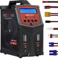 Pro Duo LiPo Battery Charger - LCD Screen, Charging Leads - Balance Charger & Discharger for LiPo, LiHV, Li-Ion