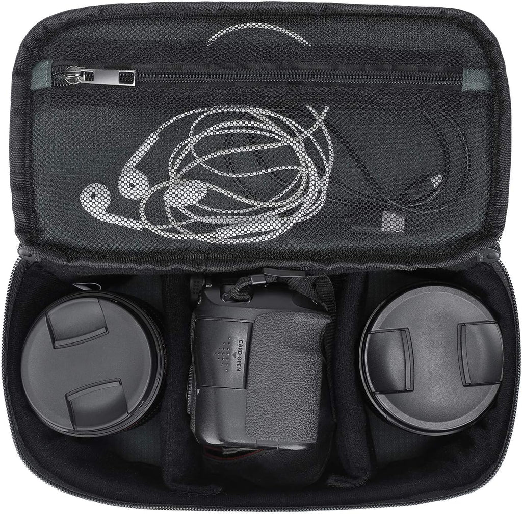 Water Resistant Camera Insert Bag with Sleeve Camera Case | Thicker Padding,Detachable Dividers,Fits in Backpack or