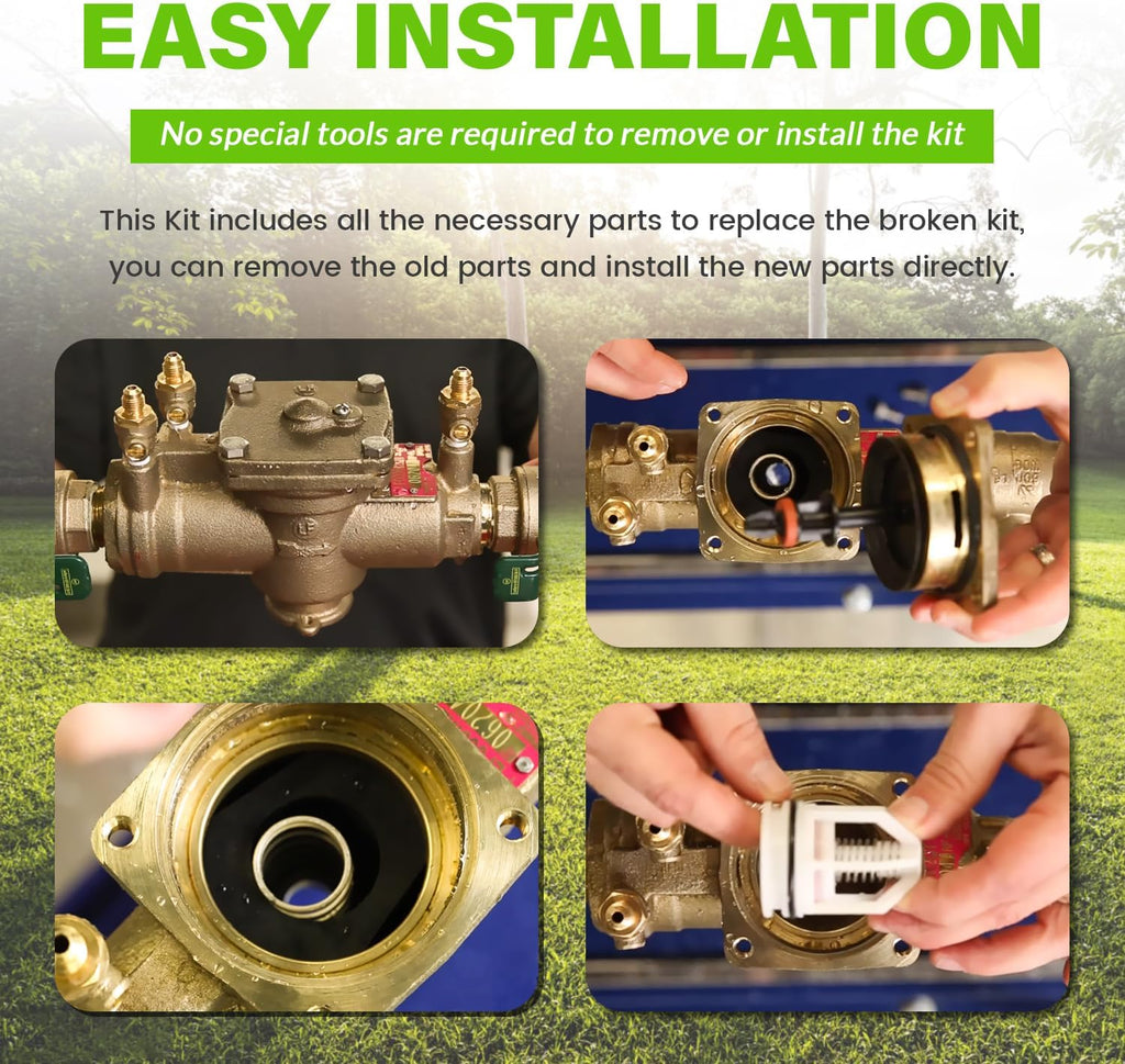 0887793 887793 RK 009M2-T Kit Replace for Watts 009M2 1" Total Repair Kit Fits for Watts 1" 009 LF009 Reduced Pressure Zone Assemblies Include Total Relief Valve/First/Second Check Valve Repair Kit