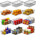 12 PACK (3 Szie) Small Wire Storage Baskets for Organizing,Pantry Organization Bins for Cabinets, Metal Basket for