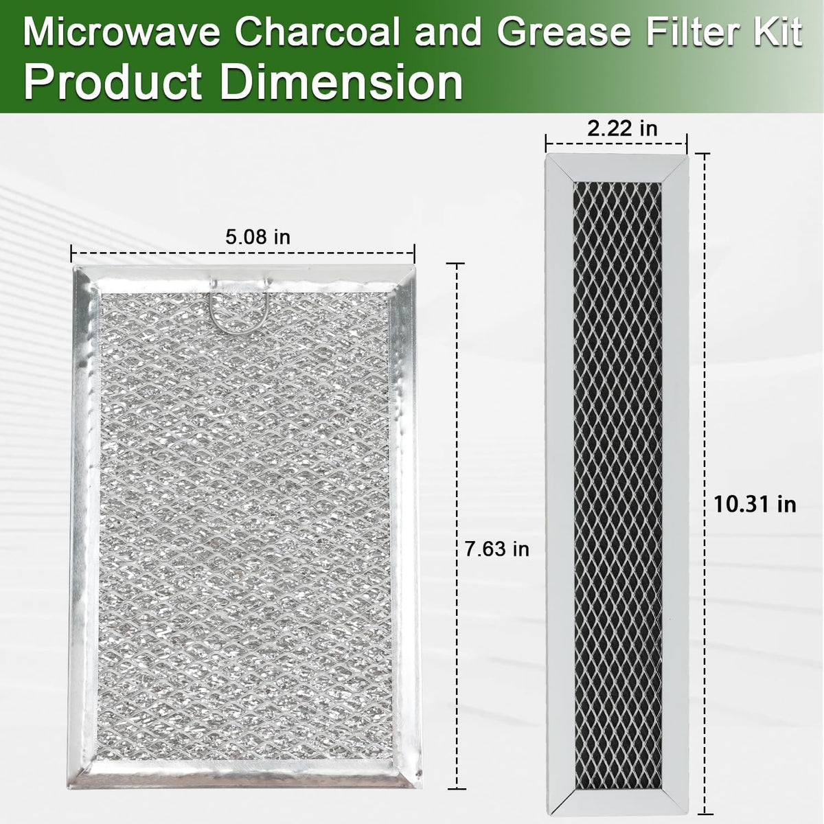 3PCS Microwave Grease and Charcoal Filter Compatible with GE Microwave PVM9005SJ1SS PVM9005SJ2SS PVM9005SJ3SS PVM9005SJ4SS PVM9005SJ5SS