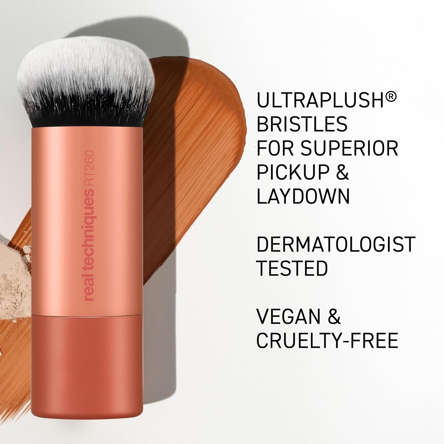 Bubble Blending Brush, Makeup Brush For Foundation and Tint | Face brush for liquid and cream products, ultra dense