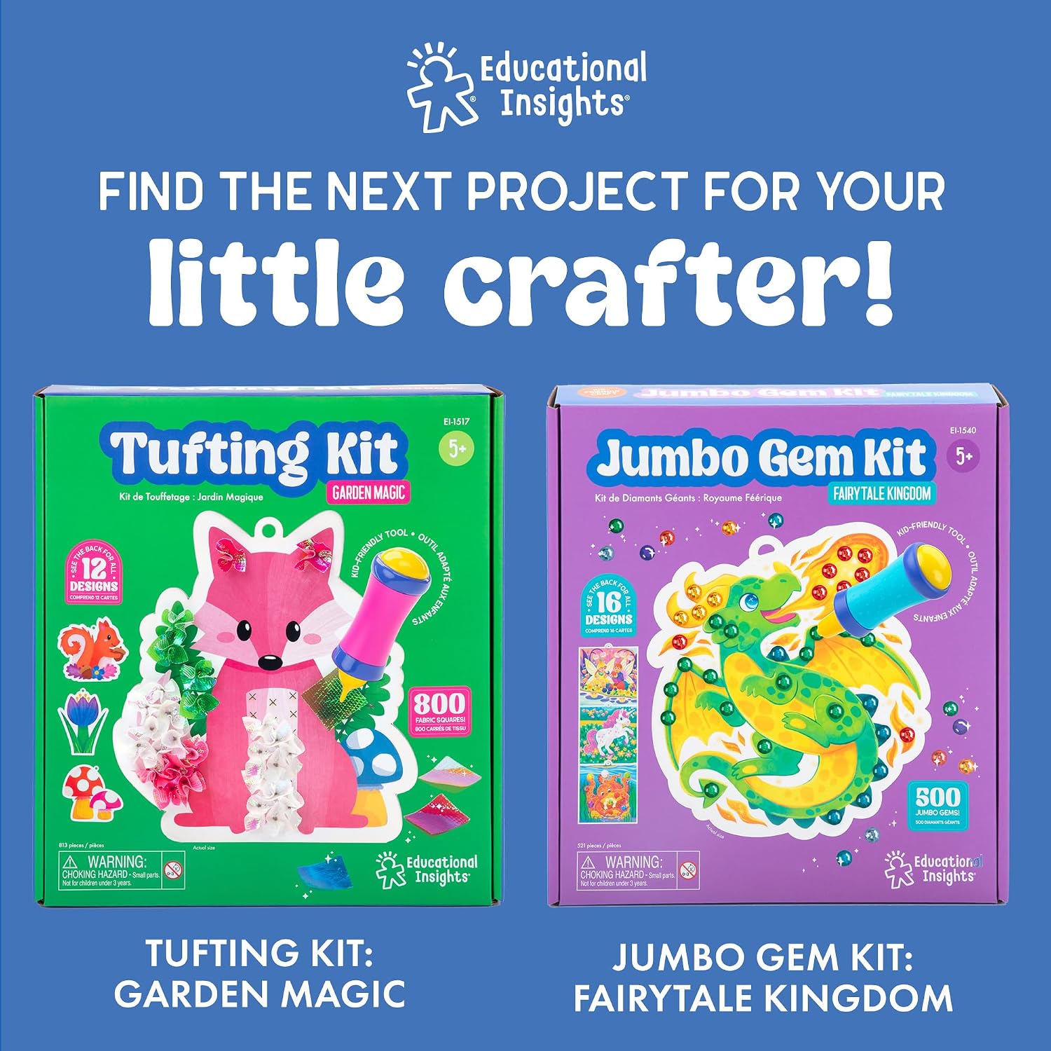 Pom Pom Kit: Animal Dress Up - Arts and Crafts for Kids 4-6, DIY Arts & Crafts Kits, Kids No Mess Activities
